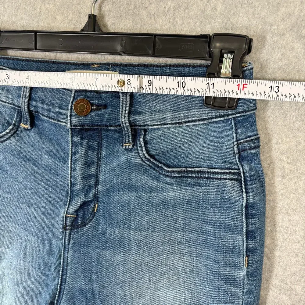 Pacsun Jeans 25 Super‎ Power Stretch Ankle Raw Frayed Hem Holes Whiskers Jegging